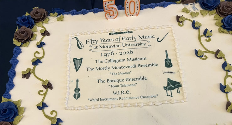 50th-Anniversary-cake Celebrating the 50th Anniversary of the Early Music Program at Moravian, 2026
