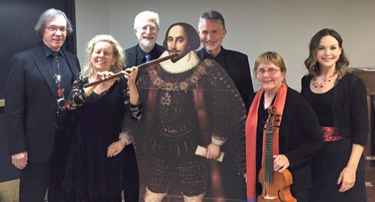 backstage Baltimore Consort with Shakespeare, 2016