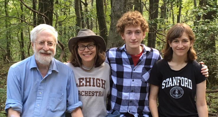 The family on Hawk Mountain trail, 2018