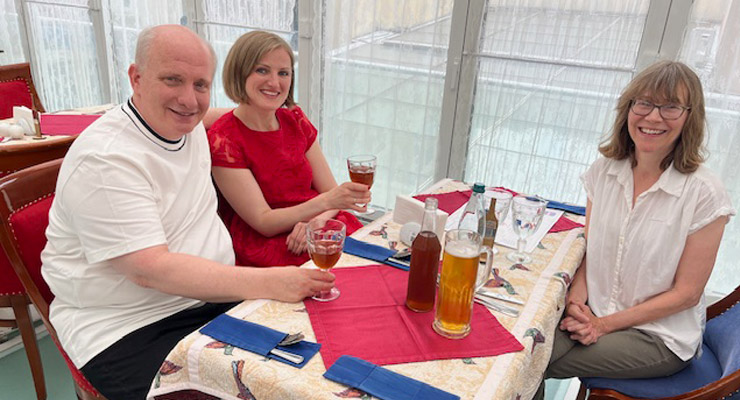 With Ted Kuchar and Oksana Hretchyn, Lviv, 2025